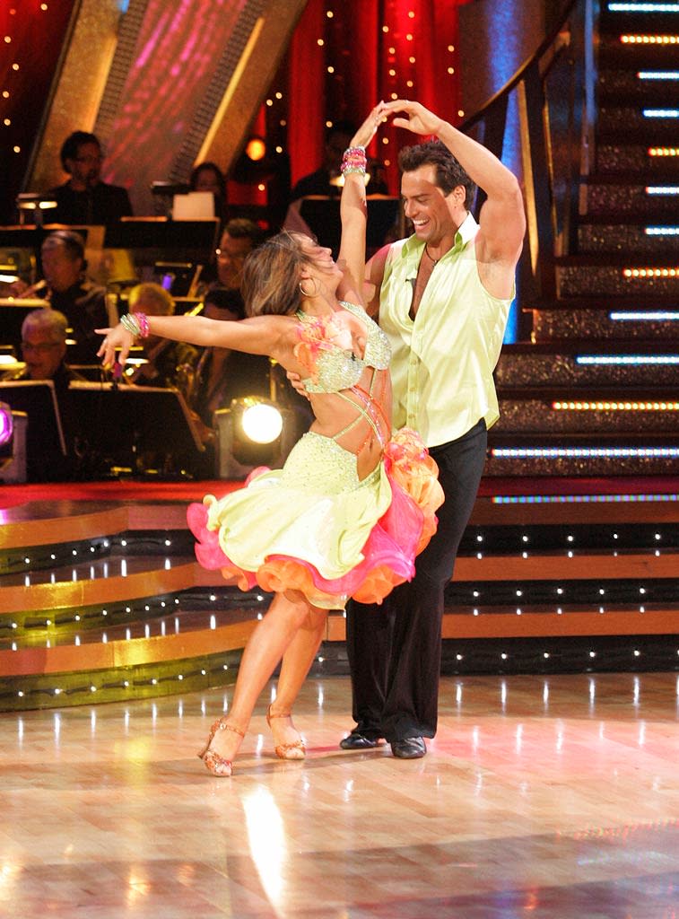 Cristian De La Fuente and Cheryl Burke perform a dance on the sixth season of Dancing with the Stars.