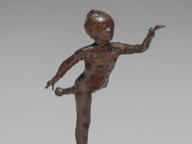 Arabesque over Right Leg, Left Arm in Front, by Edgar Degas