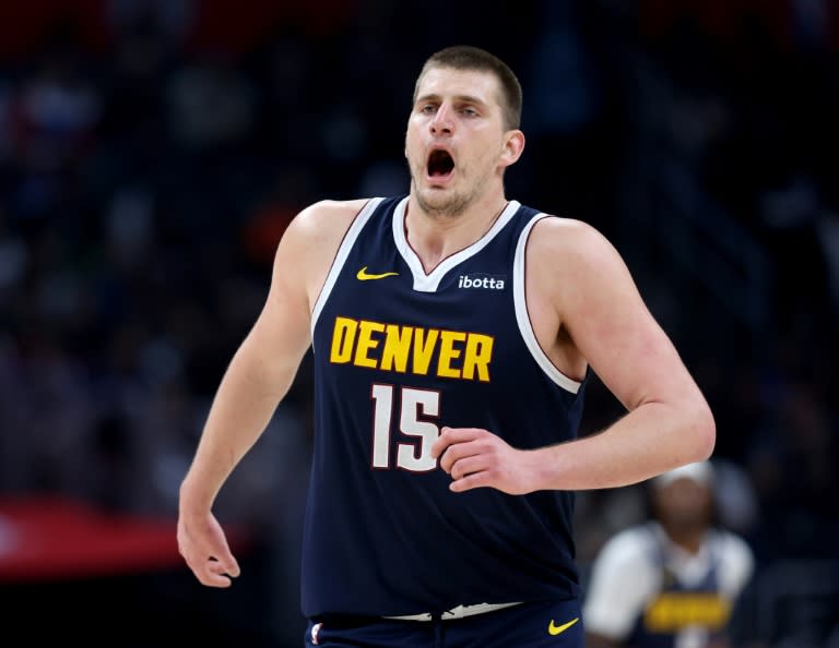 <a class="link " href="https://sports.yahoo.com/nba/players/5352/" data-i13n="sec:content-canvas;subsec:anchor_text;elm:context_link" data-ylk="slk:Nikola Jokic;sec:content-canvas;subsec:anchor_text;elm:context_link;itc:0">Nikola Jokic</a> of the <a class="link " href="https://sports.yahoo.com/nba/teams/denver/" data-i13n="sec:content-canvas;subsec:anchor_text;elm:context_link" data-ylk="slk:Denver Nuggets;sec:content-canvas;subsec:anchor_text;elm:context_link;itc:0">Denver Nuggets</a> is again in the running for NBA Most Valuable Player (Harry How)
