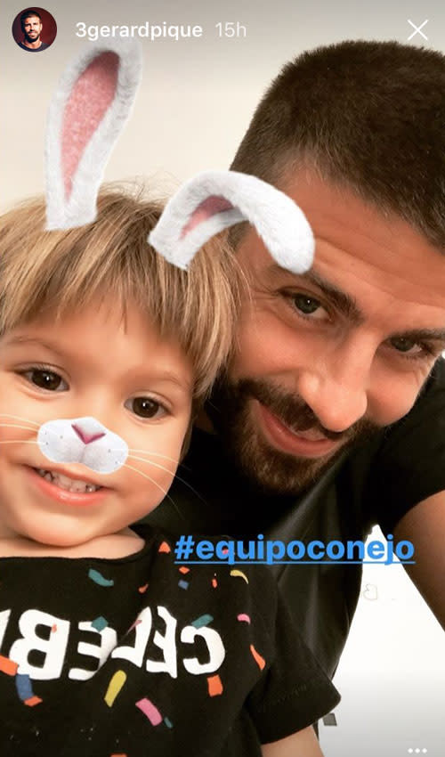 Sasha y Gerard Piqué