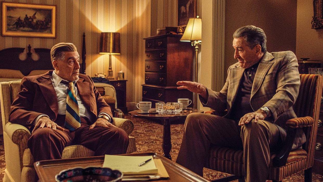 Al Pacino and Robert De Niro in The Irishman (Credit: Netflix)