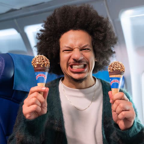 <p>Courtesy of Drumstick</p> Eric Andre in Drumstick's Super Bowl commercial.