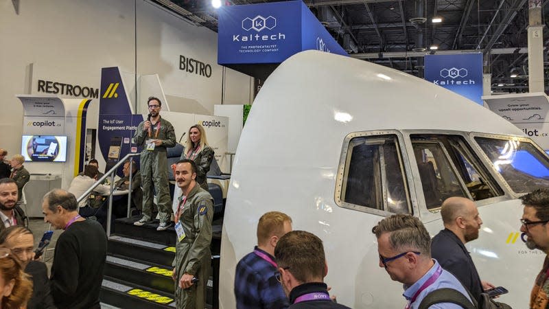 Copilot booth at CES 2023