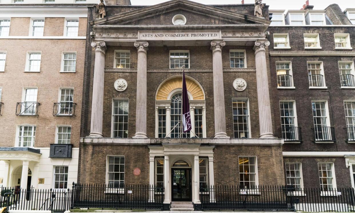 <span>The RSA in London, where staff last year voted to strike for the first time in the charity’s 270-year history.</span><span>Photograph: Mickey Lee/Alamy</span>