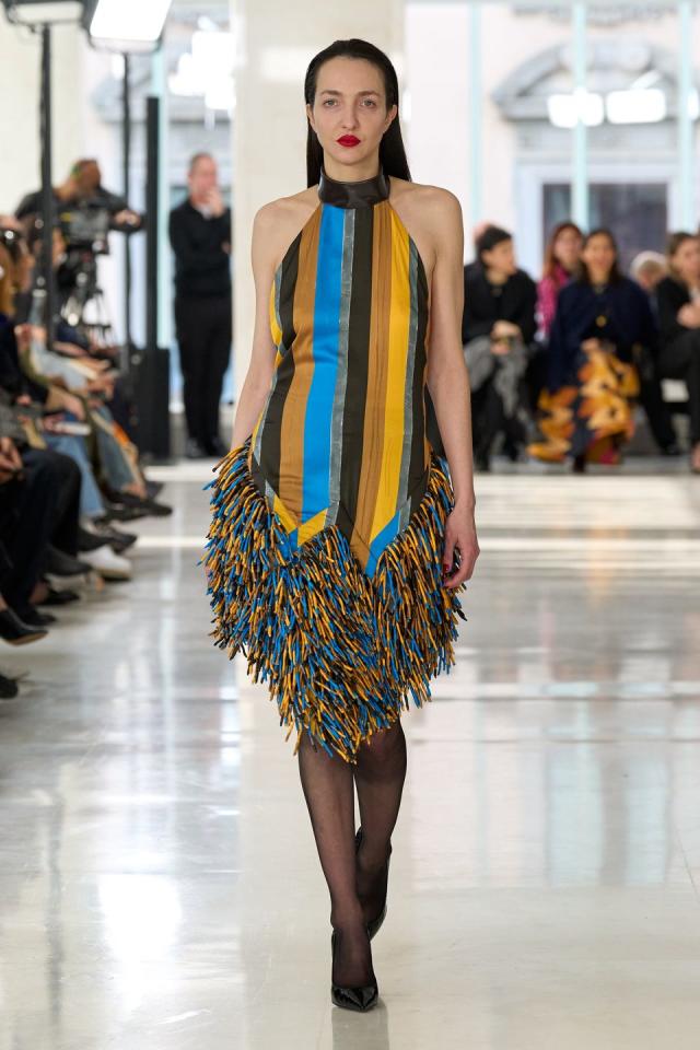 Bows! Hats! Feathers! Prada Goes All in on Details at Milan Fashion Week -  Yahoo Sports