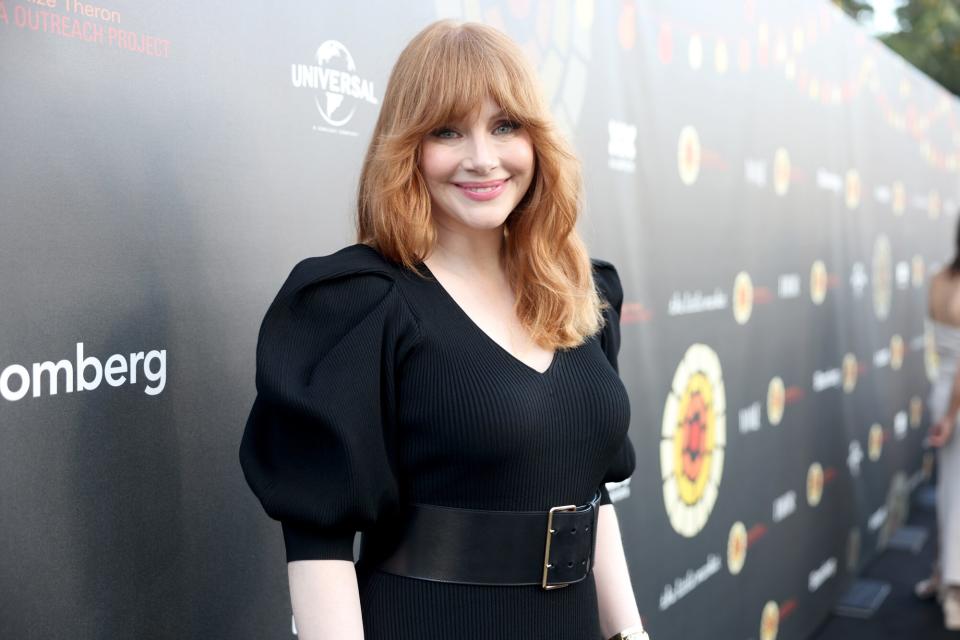 Bryce Dallas Howard attends Charlize Theron's Africa Outreach Project (CTAOP) Block Party at Universal Studios Backlot on June 11, 2022 in Universal City, California.