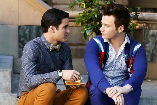 <p>Mike Yarish / Fox / Courtesy of Everett</p> Darren Criss and Chris Colfer on 'Glee'