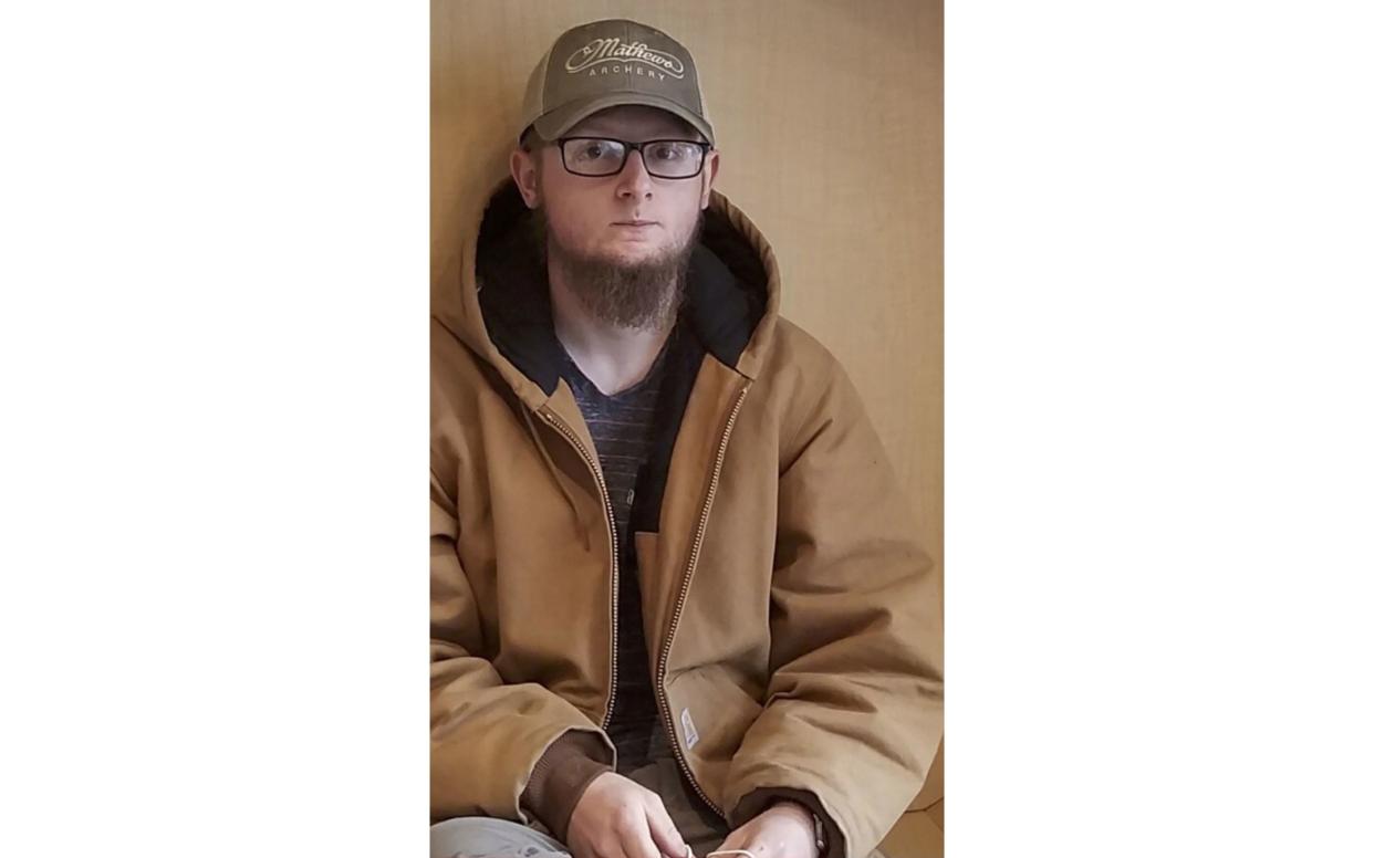 This photo provided by the Cherokee County Sheriff's Office in Georgia shows suspect Robert Aaron Long. (Courtesy of Cherokee County Sheriff's Office via AP)