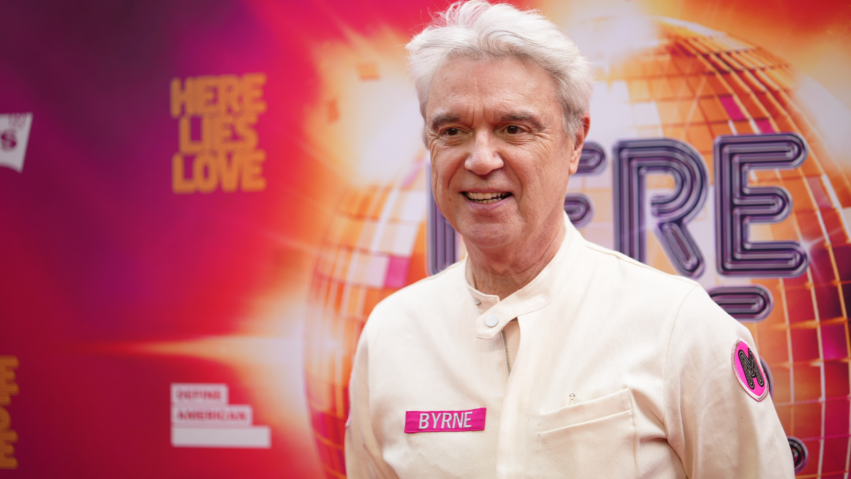 David Byrne attends the 'Here Lies Love' Broadway opening night at Broadway Theatre on July 20, 2023 in New York City. (John Nacion/Getty Images)