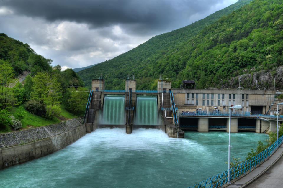 A hydro electric power plant.