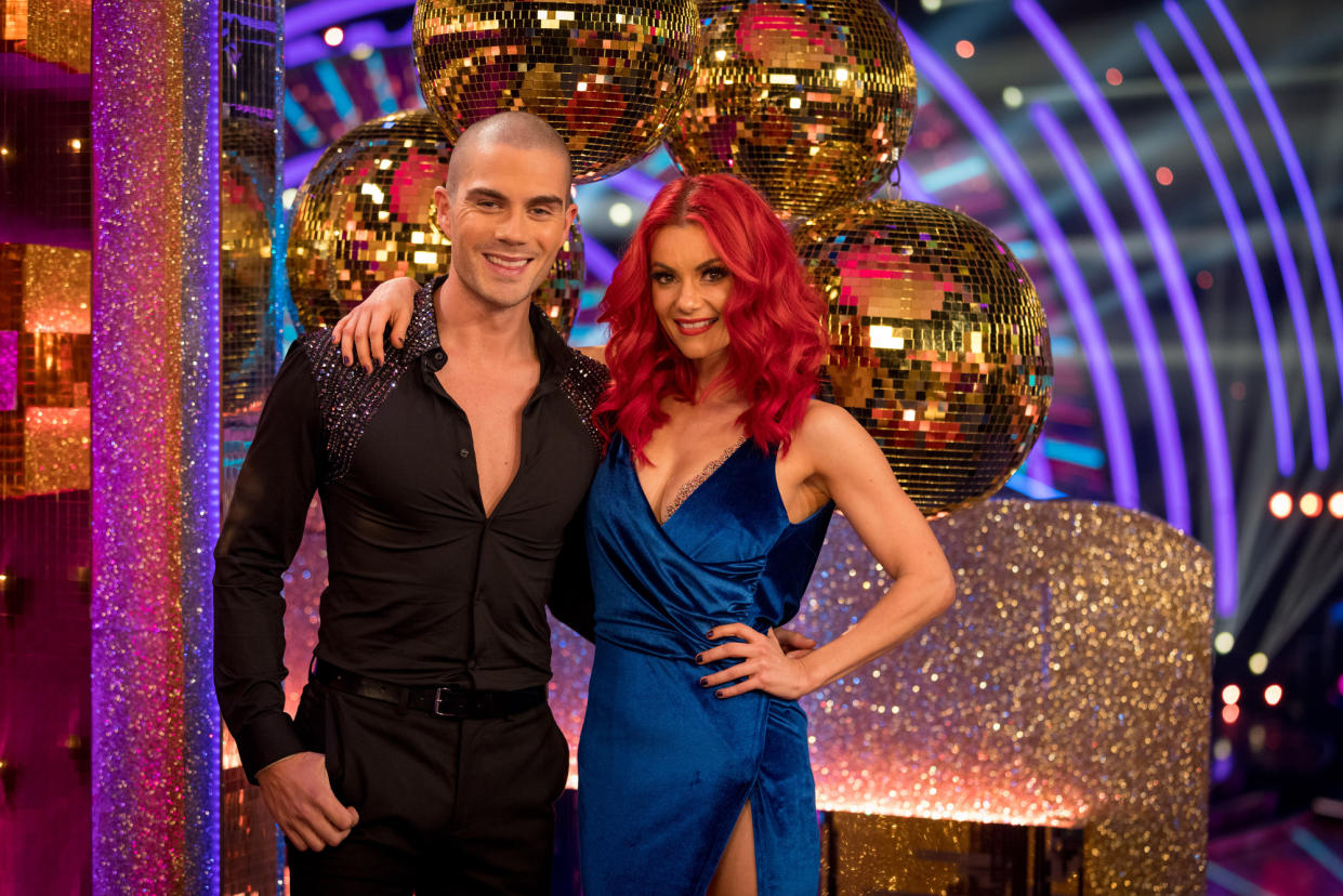 Max George is dancing with Dianne Buswell. (BBC/Guy Levy)