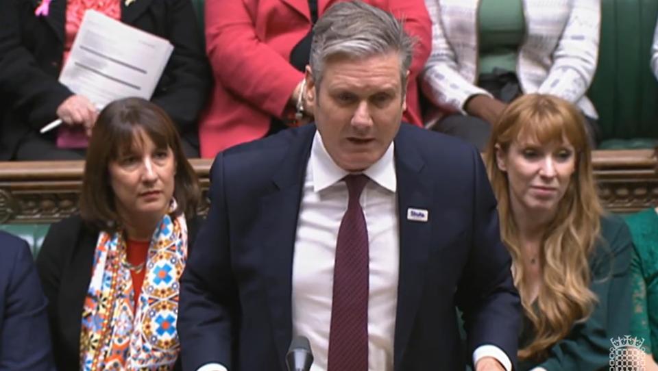 Labour leader Keir Starmer speaks during Prime Minister's Questions in the House of Commons, London. Picture date: Wednesday October 26, 2022.