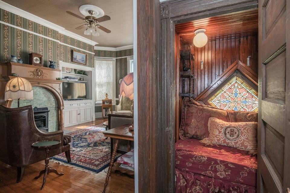 A "Harry Potter" room is a charming nook under the stairs.