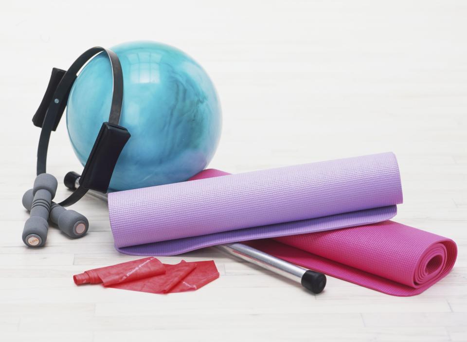 This Smart Yoga Mat Rolls Itself Up, and It's on Sale on Amazon Right Now