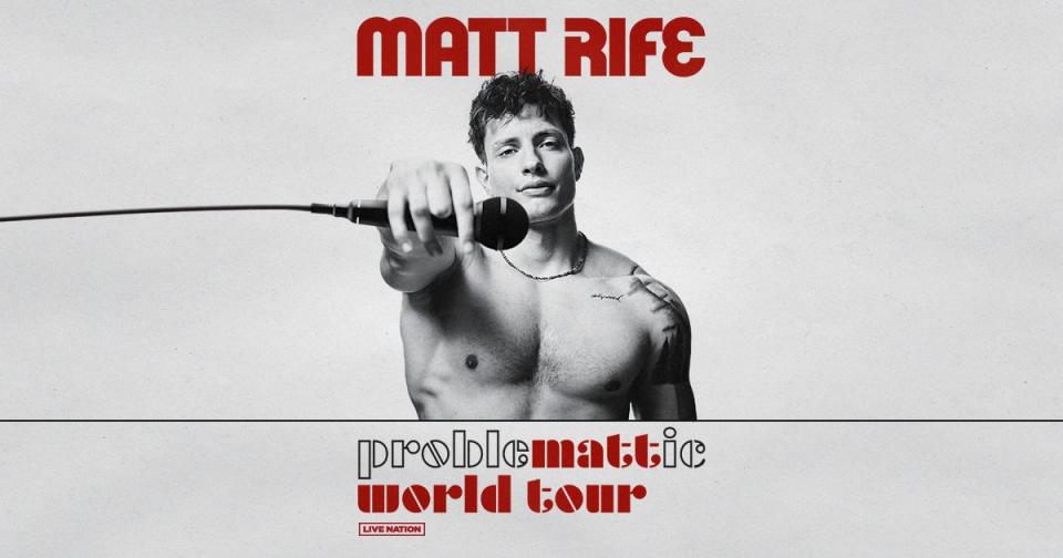 Comedian and actor Matt Rife is bringing his "ProbleMATTic World Tour" to Milwaukee in February 2024.
