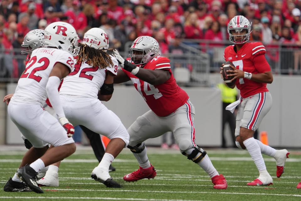 Donovan Jackson will return as Ohio State's starting left guard.