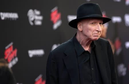 Writer and director Frank Miller poses at the premiere of "Sin City: A Dame to Kill For" in Hollywood, California August 19, 2014. REUTERS/Mario Anzuoni/Files