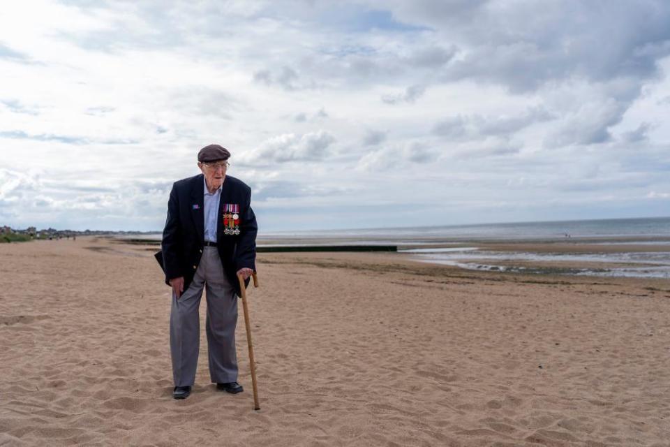 Veteran Jack Mortimer returns to Sword Beach in Normandy, France, where he landed on D-Day