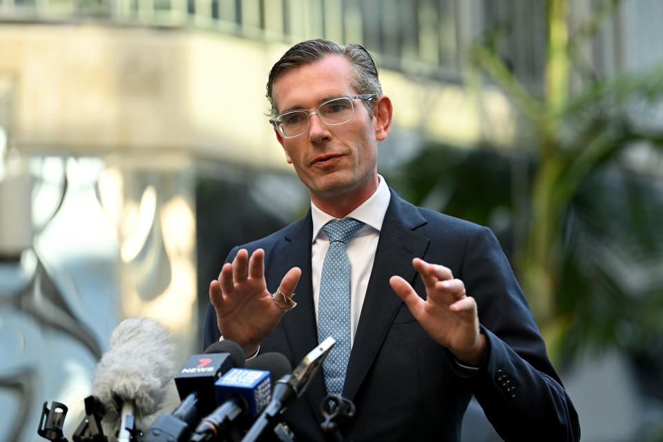 NSW Premier Dominic Perrottet says it won't necessarily be smooth sailing as students head back to the classroom. Source: AAP