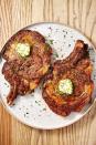 <p>A <a href="https://www.delish.com/uk/cooking/recipes/a30252481/how-to-pan-fry-steak/" rel="nofollow noopener" target="_blank" data-ylk="slk:perfectly seared steak;elm:context_link;itc:0;sec:content-canvas" class="link ">perfectly seared steak</a> can seem like a daunting task. Getting the golden, crusty sear on the outside and trying not to overcook your steak can be difficult. </p><p>What if we told you that your air fryer can take all of that stress away? It's true! Leave it to the air fryer to cook a perfect piece of steak all without filling your kitchen with smoke or turning on the grill. As for the herb butter? It's not mandatory, but it sure is delicious. </p><p>Get the <a href="https://www.delish.com/uk/cooking/recipes/a32284104/air-fryer-steak-recipe/" rel="nofollow noopener" target="_blank" data-ylk="slk:Air Fryer Steak;elm:context_link;itc:0;sec:content-canvas" class="link ">Air Fryer Steak</a> recipe.</p>