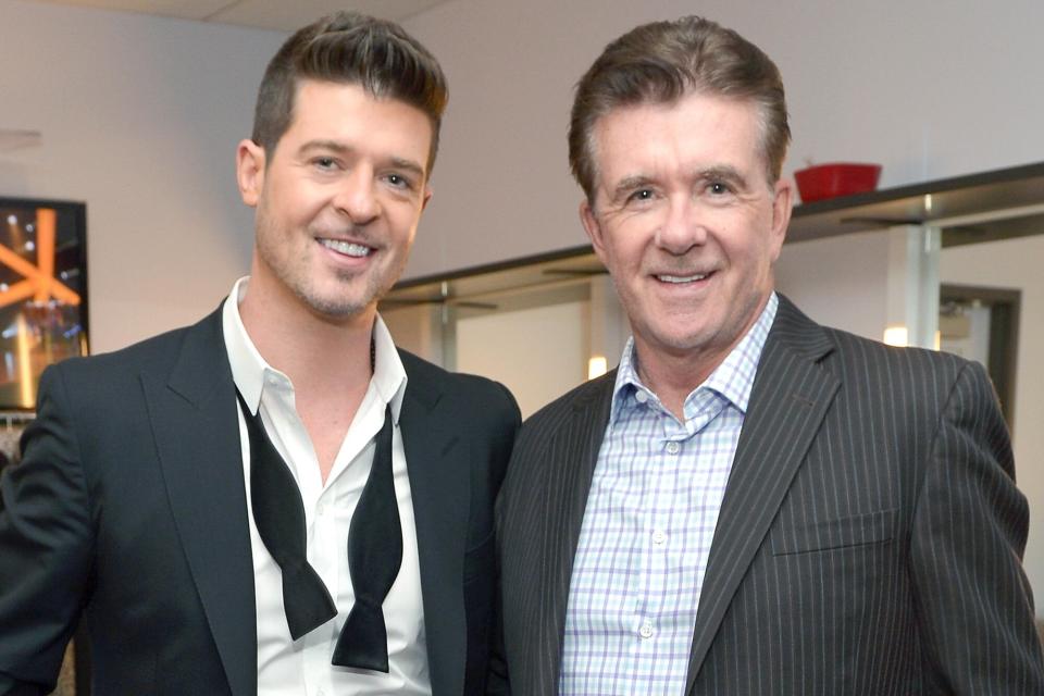 Robin Thicke and Alan Thicke