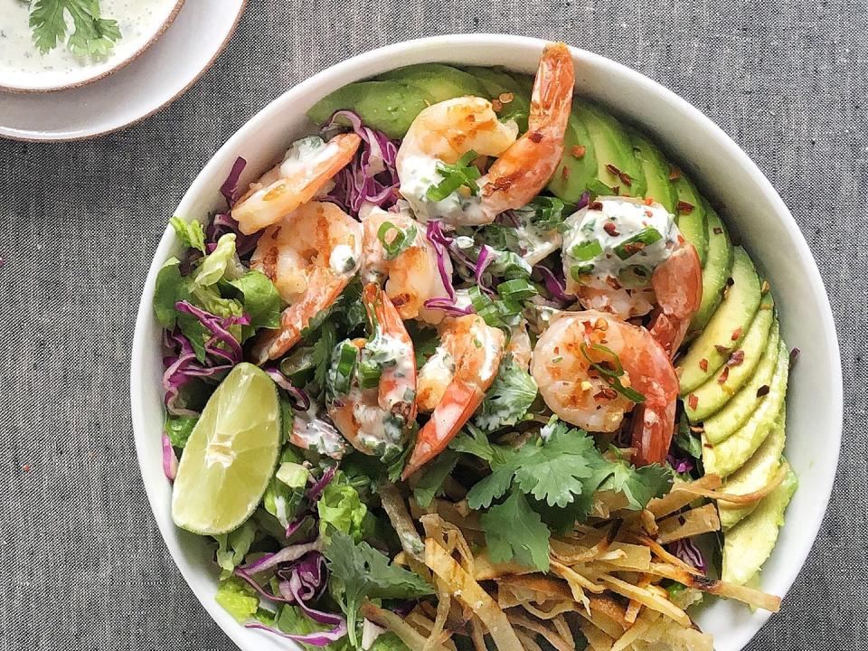 Grilled Shrimp Taco Bowl