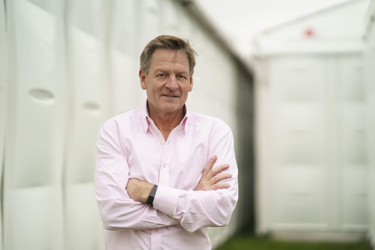 HAY-ON-WYE, WALES - JUNE 5: Michael Lewis, author of The Premonition: A Pandemic Story and Liars Poker, at the Hay Festival on June 5, 2022 in Hay-on-Wye, Wales. (Photo by David Levenson/Getty Images)