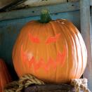 <p>You can't go wrong with a classic scary pumpkin face! And this grinning prankster is one of our easiest Jacks to tackle — just transfer the pattern, carve out the eyes, and finish with the jagged smile.</p><p><em><strong><a href="https://www.womansday.com/home/crafts-projects/a28712222/hobgoblin-pumpkin-stencil/" rel="nofollow noopener" target="_blank" data-ylk="slk:Get the Hobgoblin Pumpkin stencil.;elm:context_link;itc:0;sec:content-canvas" class="link ">Get the Hobgoblin Pumpkin stencil.</a></strong></em></p><p><strong>RELATED: </strong><a href="https://www.womansday.com/home/decorating/a56701/how-to-make-pumpkins-last-longer/" rel="nofollow noopener" target="_blank" data-ylk="slk:How to to Make Carved Pumpkins Last Longer;elm:context_link;itc:0;sec:content-canvas" class="link ">How to to Make Carved Pumpkins Last Longer</a><br></p>