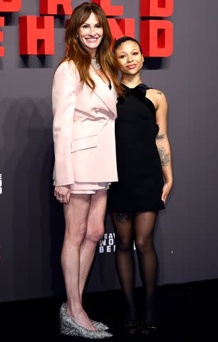 <p>Karwai Tang/WireImage</p> Julia Roberts and Myha'la Herrold on Nov. 29, 2023