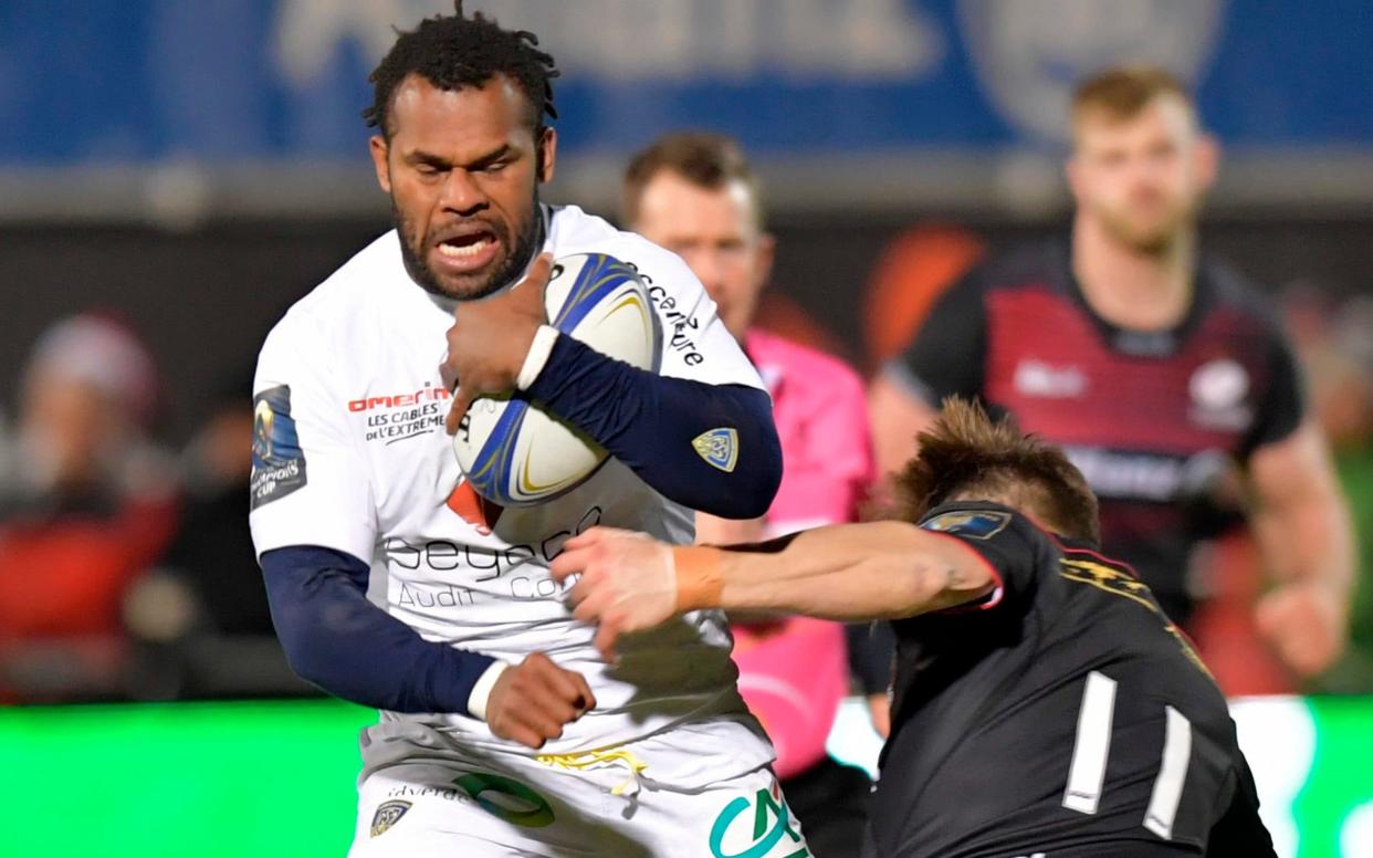 Clermont's Alivereti Raka scored a 25-minute first-half hat-trick and set up a stunning try for Flip van der Merwe - AFP