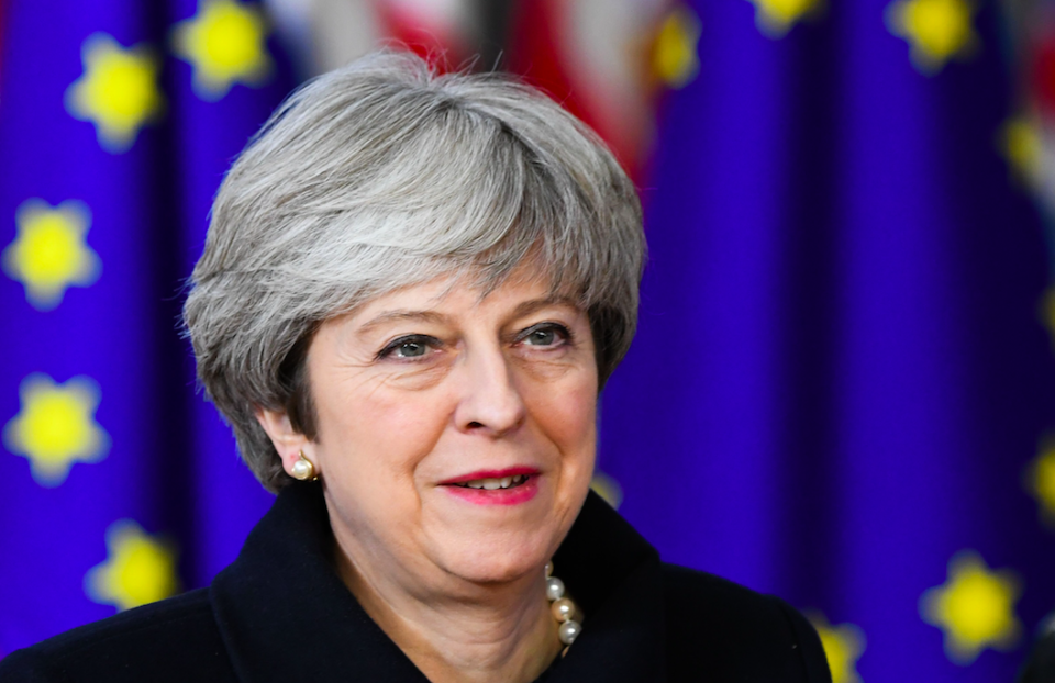 <em>Theresa May had asked for a two-year transition following Exit Day in March 2019 (Rex)</em>