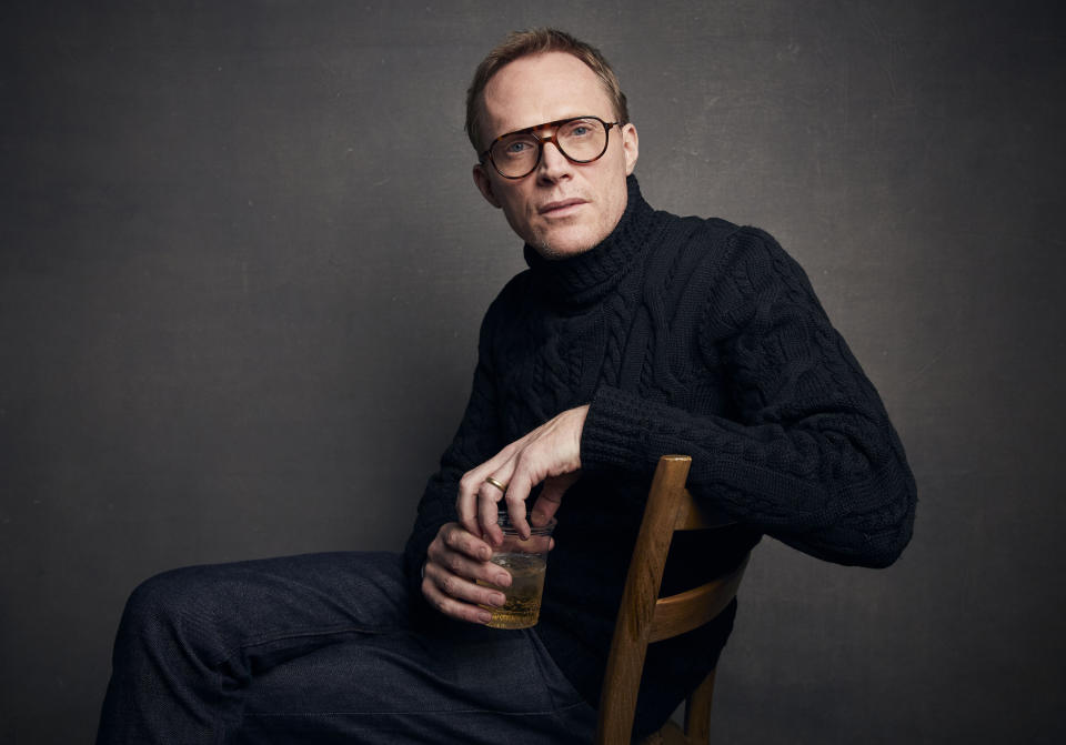 FILE - Paul Bettany poses for a portrait to promote the film "Uncle Frank" during the Sundance Film Festival on Jan. 26, 2020, in Park City, Utah. Bettany turns 50 on May 27. (Photo by Taylor Jewell/Invision/AP, File)