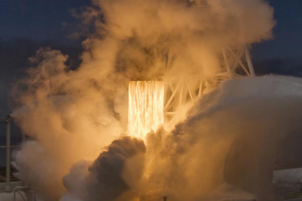 Incredible images show the aftermath of the launch (Getty Images)