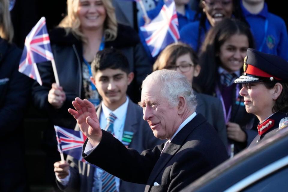 the king and queen consort visit greater manchester