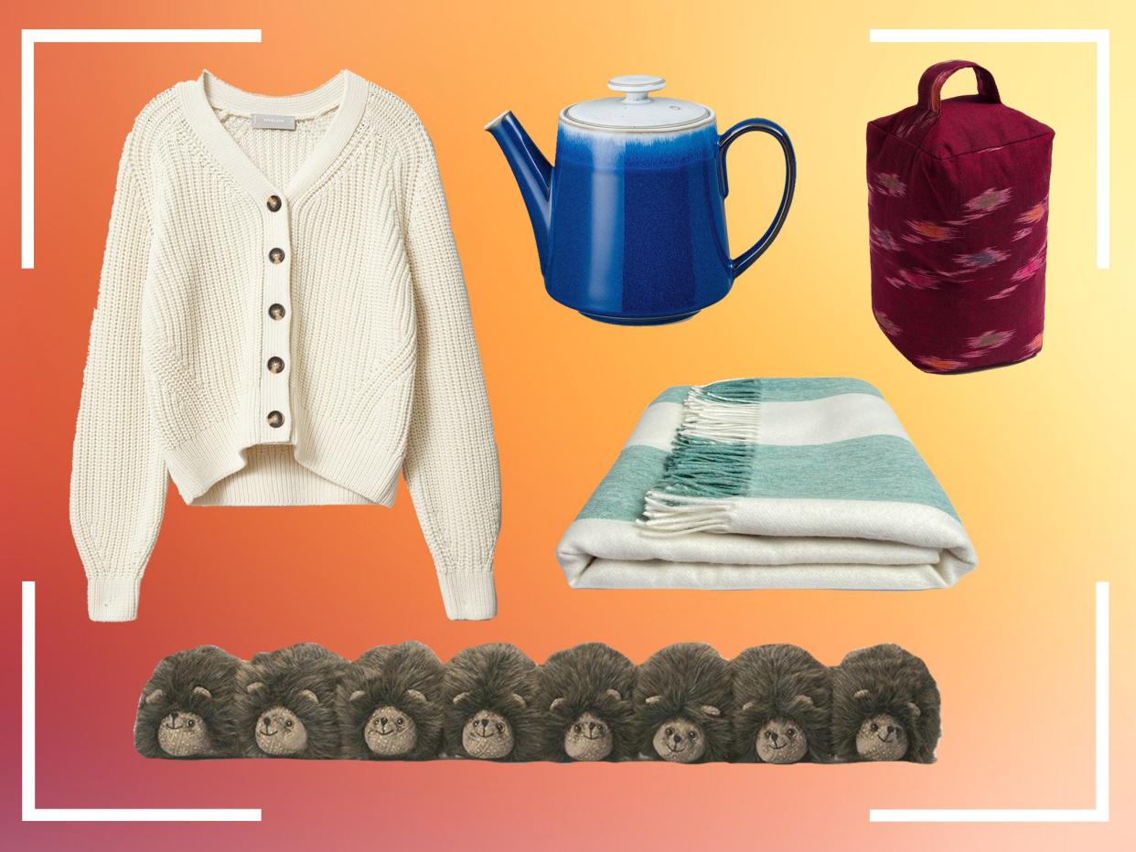 <p>From knitwear to slippers and hot drinks, this is all you need to battle the cold indoors </p> (iStock/The Independent)