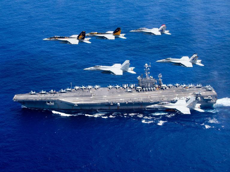 US Navy chief hints aircraft carrier could be sent through Taiwan Strait, despite threat of new Chinese missiles