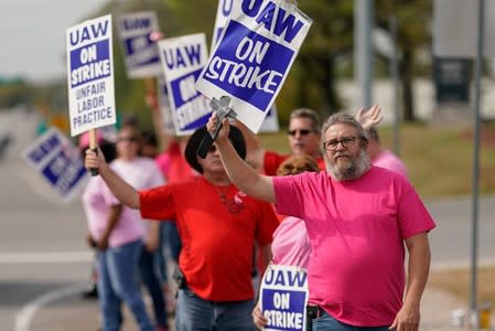 UAW workers strike at the Bowling Green facility