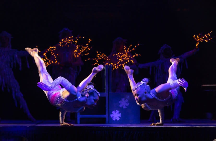 The cast of Holidaze will perform two performances in Columbus. (Courtesy Photo/Cirque Dreams Holidaze)