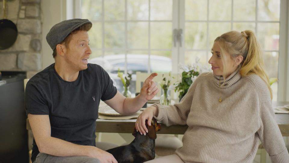 Joe Swash and Stacey Solomon discussed their fostering plans on Teens In Care. (BBC)