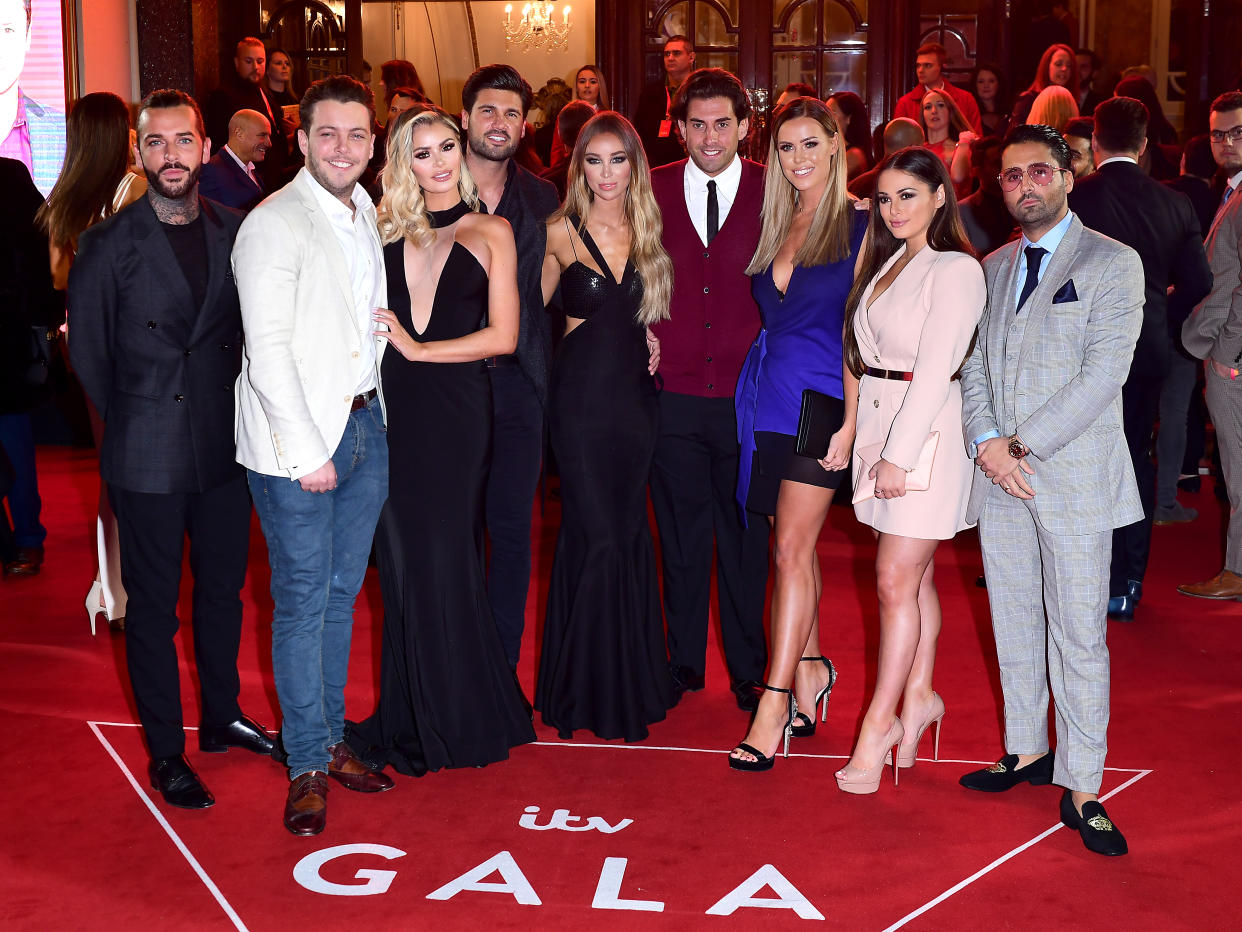 The cast of The Only Way Is Essex attending the ITV Gala held at the London Palladium. Picture date: Thursday November 9, 2017. See PA story SHOWBIZ ITV. Photo credit should read: Ian West/PA Wire.