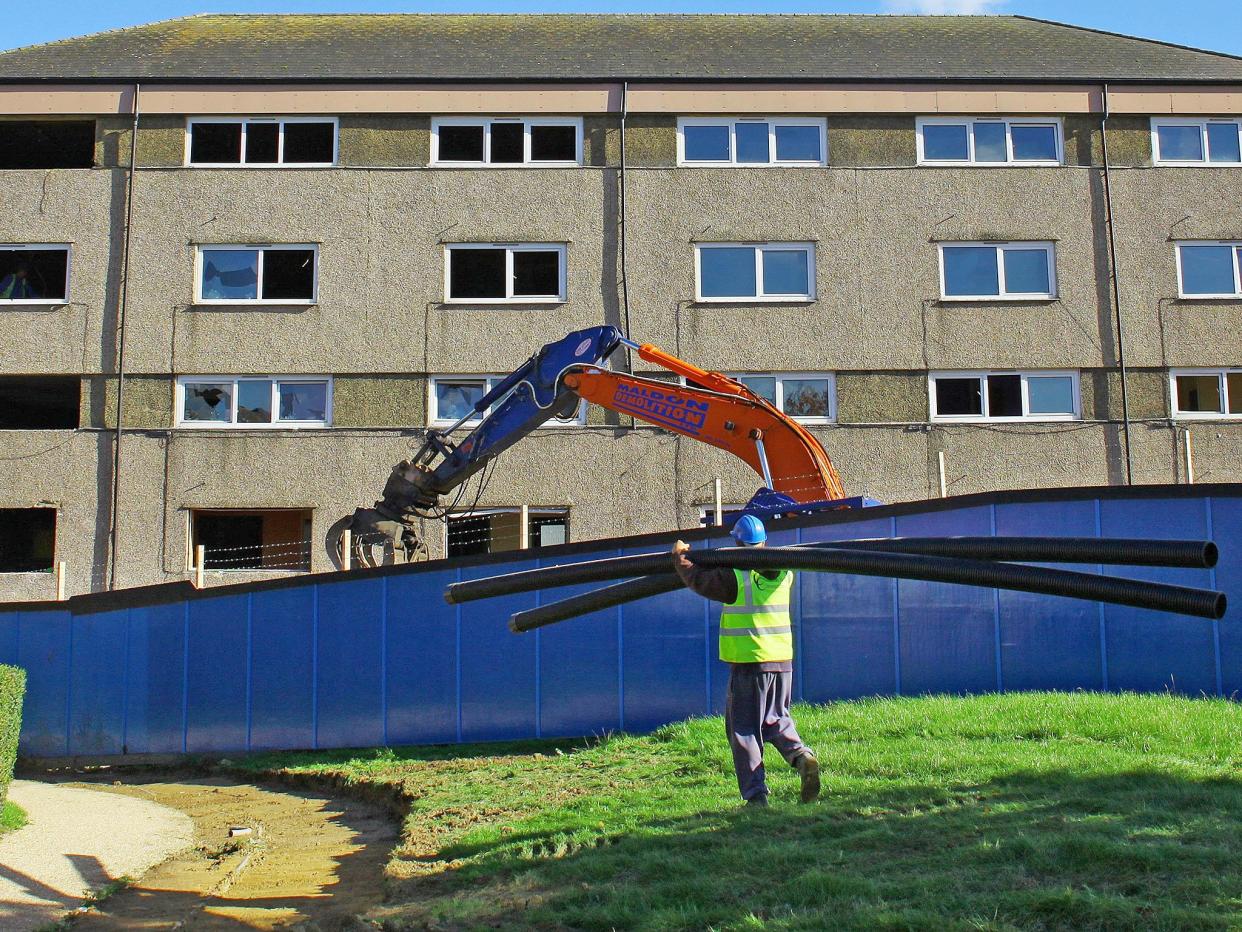 The number of council houses in Britain has now fallen by 69 per cent since Right to Buy was introduced: PA