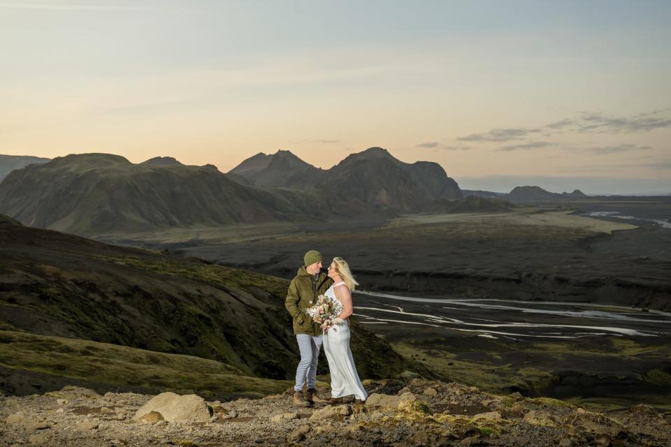 Chris Watson and Jemma Schofield on their wedding day.