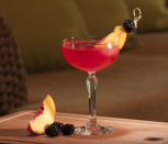 <p><strong>Ingredients</strong><strong><br></strong></p><p>2 parts Sauza Signature Blue Silver tequila<br>.5 part peach juice<br>.5 part blackberry puree<br>.5 part lemon juice<br>1 part simple syrup<br>Peach slice<br>Blackberry</p><p><strong>Instructions</strong></p><p>Add ingredients to an ice-filled shaker. Shake and strain over ice into a coupe glass. Garnish by skewering a fresh blackberry and a slice of peach with a knot stick.</p><p><a class="link " href="https://go.redirectingat.com?id=74968X1596630&url=https%3A%2F%2Fdrizly.com%2Fsauza-signature-blue-silver-tequila%2Fp8247%3Fis_autocomplete%3Dtrue&sref=https%3A%2F%2Fwww.townandcountrymag.com%2Fleisure%2Fdrinks%2Fg2839%2Fhalloween-drinks%2F" rel="nofollow noopener" target="_blank" data-ylk="slk:Buy Now;elm:context_link;itc:0;sec:content-canvas">Buy Now</a> Sauza Signature Blue Silver tequila, from $10.99<br></p>