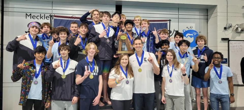 Charlotte Latin’s 2023-24 boys’ swim team