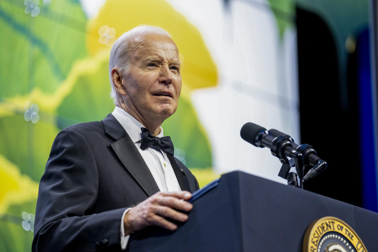 President Joe Biden speaks at the Asian Pacific American Institute for Congressional Studies