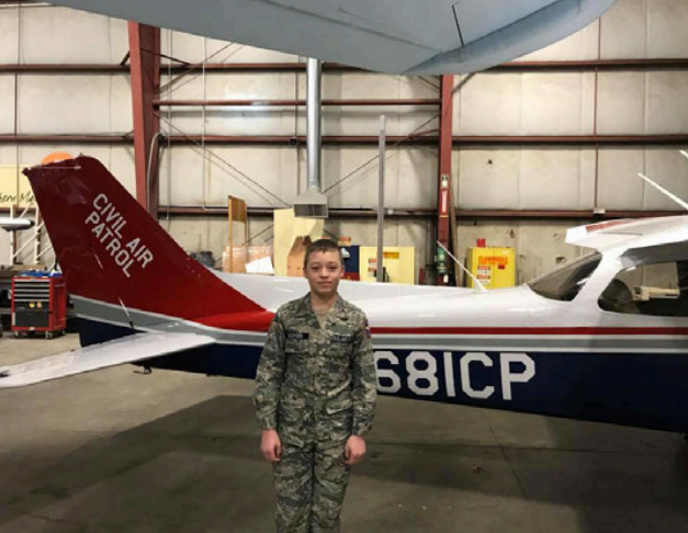 Several photos of Trevor Bickford were included in recent court filings arguing for a reduced prison sentence, including one of him at the Civil Air Patrol in Sanford.