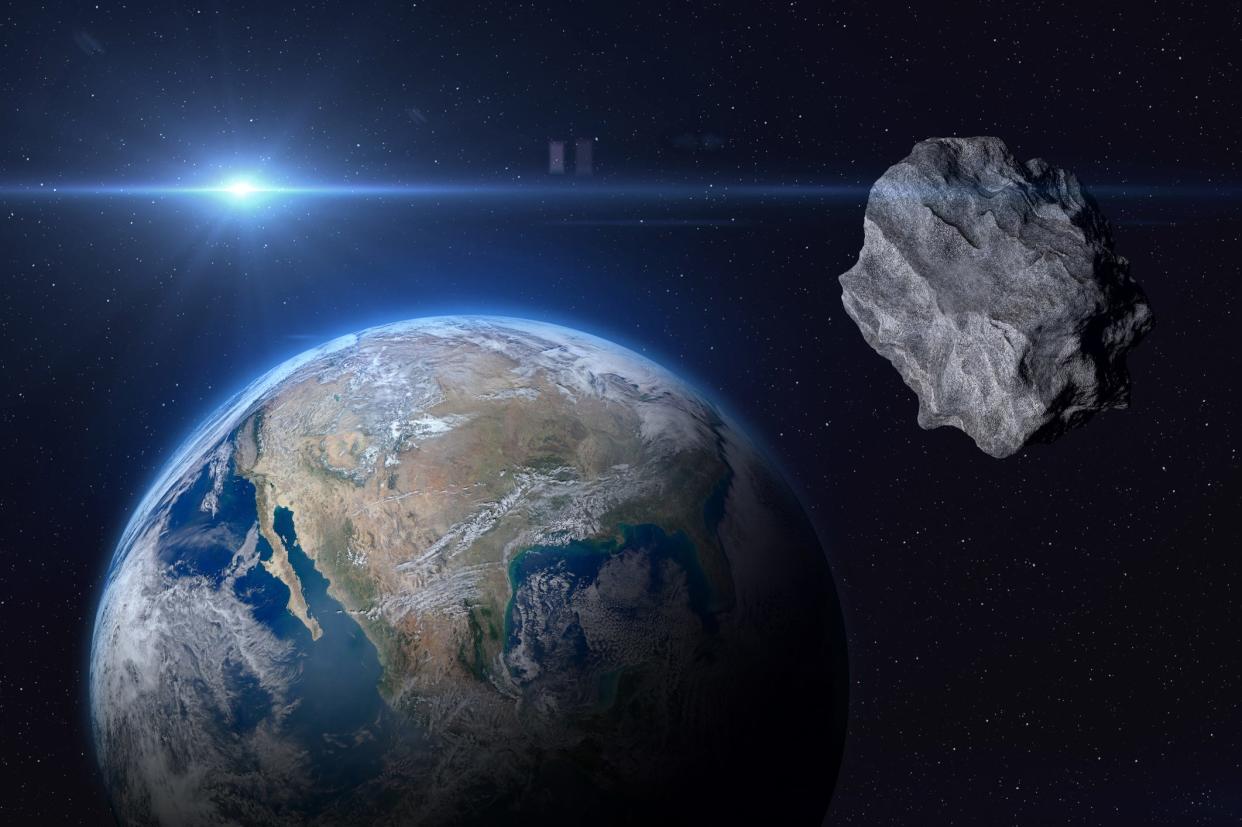 The asteroid labeled 2013 NK4 will pass by the earth on April 15, 2024.