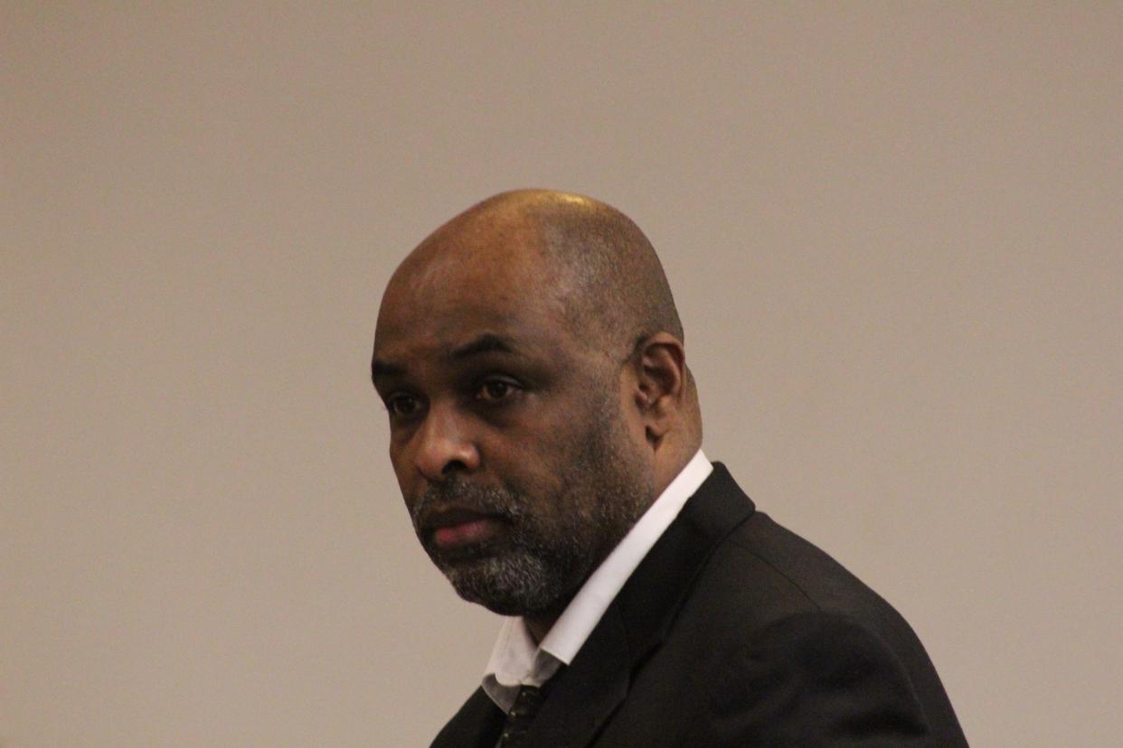 Bernard Thomas at his trial Tuesday, Jan. 10, 2023, at the S. James Foxman Justice Center. Thomas was found guilty of murder Thursday, Jan. 12, for setting Tracy Adams on fire outside her DeLand home in 2017. She died from her injuries.