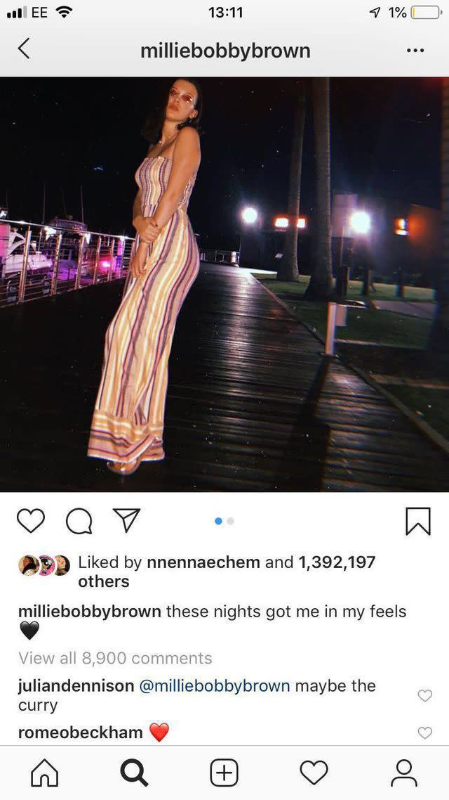 Does Millie Bobby Brown have Instagram? - Millie Bobby Brown: 11