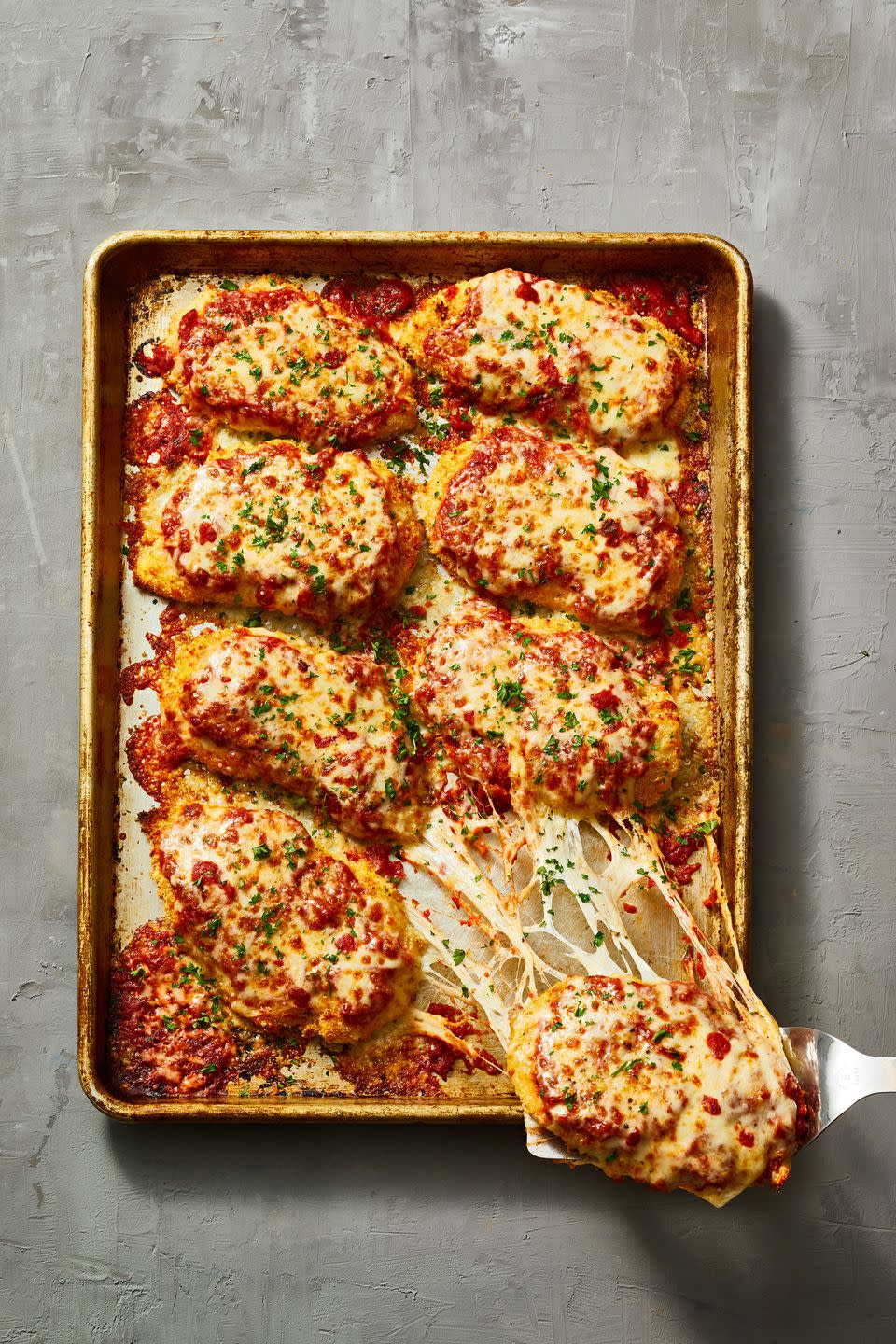 8) Sheet Pan Chicken Parmesan